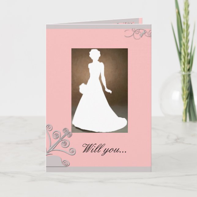 Inbjudningskort för maid of honor (Framsida)
