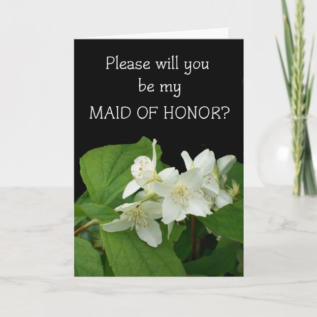 Inbjudningskort för Maid of honor-bröllop (Framsida)