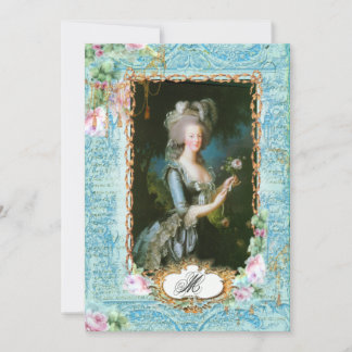Inbjudningskort för Marie Antoinette Rosor & Snöre
