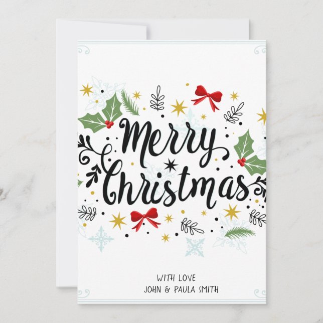 Inbjudningskort för marry Chrstmas (Framsida)
