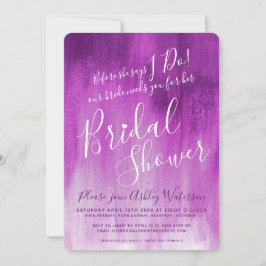 inbjudningskort för möhippa av lila på konstgjord