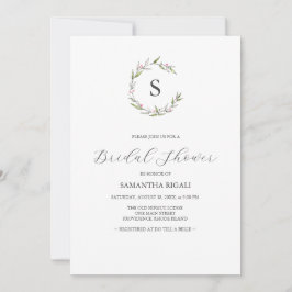 Inbjudningskort för möhippa Winter Botanicals