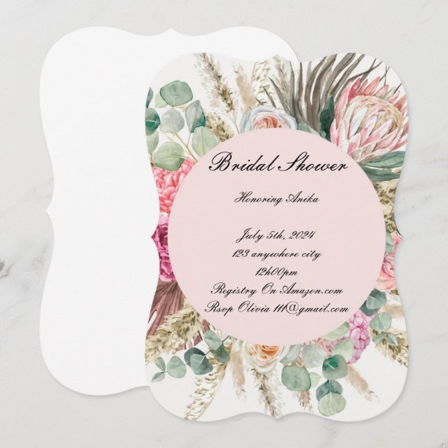 INBJUDNINGSKORT FÖR MÖHIPPAN (Fram/baksida)