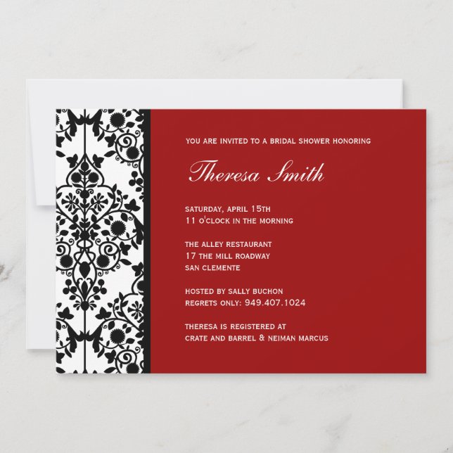 inbjudningskort för möhippan (Framsida)