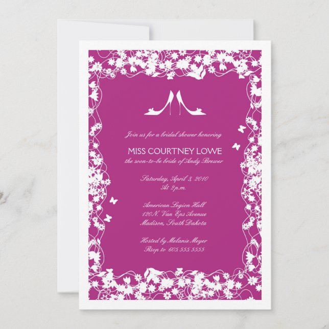 Inbjudningskort för möhippan (Framsida)