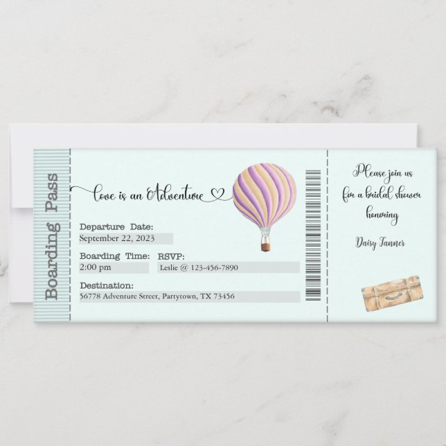 Inbjudningskort för möhippan, Äventyr Möhippan (Framsida)