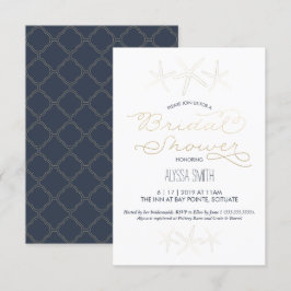 Inbjudningskort för möhippan - Beach, Starfish, Gu