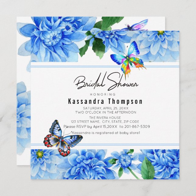 Inbjudningskort för möhippan för (Fram/baksida)