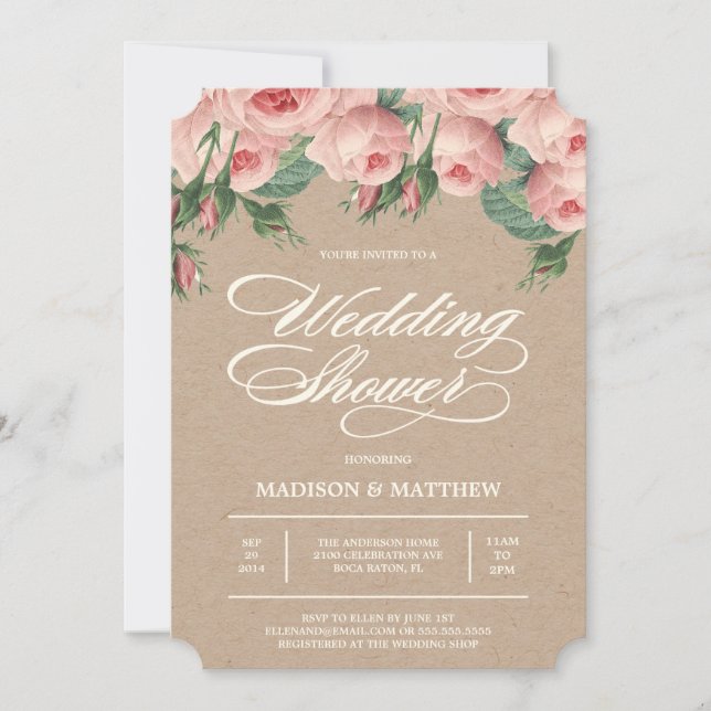 Inbjudningskort för möhippan för landro | (Framsida)