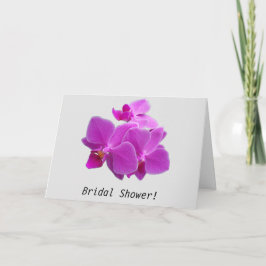Inbjudningskort för möhippan Fuchsia Orchids