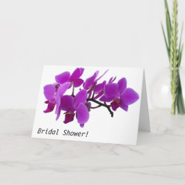 Inbjudningskort för möhippan Fuchsia Orchids