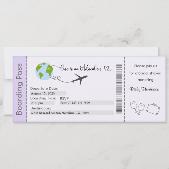 Inbjudningskort för möhippan, inbjudan till inbjud (Framsida)