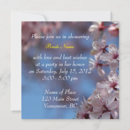 inbjudningskort för möhippan, körsbärsblommande tr