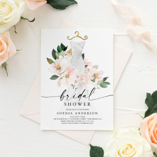 Inbjudningskort för möhippan-kort för Blommigt fö