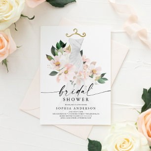Inbjudningskort för möhippan-kort för Blommigt fö