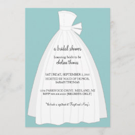 Inbjudningskort för möhippan {krickablått}