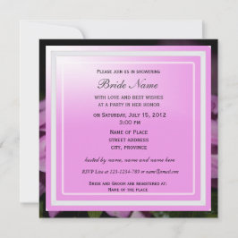 Inbjudningskort för möhippan, lila dahlia