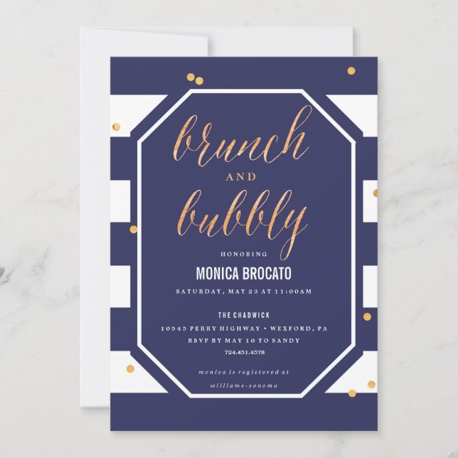 INBJUDNINGSKORT FÖR MÖHIPPAN - marinanemonblomma (Framsida)