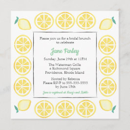 Inbjudningskort för möhippan med Grönt