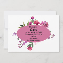 Inbjudningskort för möhippan med redigerbar text