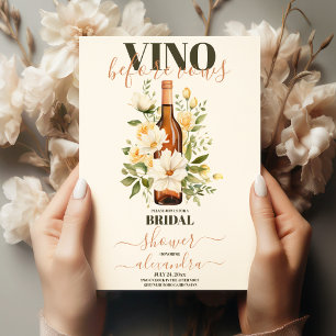 Inbjudningskort för möhippan RoseGold Vino före Vo