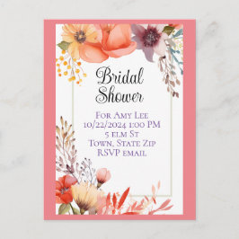 Inbjudningskort för möhippan vykort