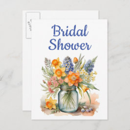 Inbjudningskort för möhippan vykort