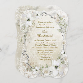 Inbjudningskort för möhippan,Winter Wonderland,par