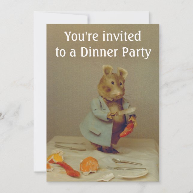 Inbjudningskort för mus (Framsida)