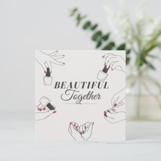 Inbjudningskort för nagel