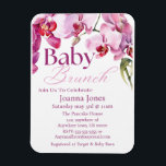 Inbjudningskort för Orchid Baby Brunch/Baby Shower Magnet<br><div class="desc">**Elegant Baby Brunch/Baby Shower-inbjudningskort Magnet-Rosa, Magenta & vit med design för orkidéBlommigt** Pair med inbjudan firar din lilla annons i stil med vår vackert designade **Baby Brunch/Baby Shower-inbjudningskortmagnet** med en delikat blandning av **mjuk rosa, fetstilt magenta och crisch De här inbjudningarna visar elegans och värme. Utformningen är adorberad med **vackra...</div>