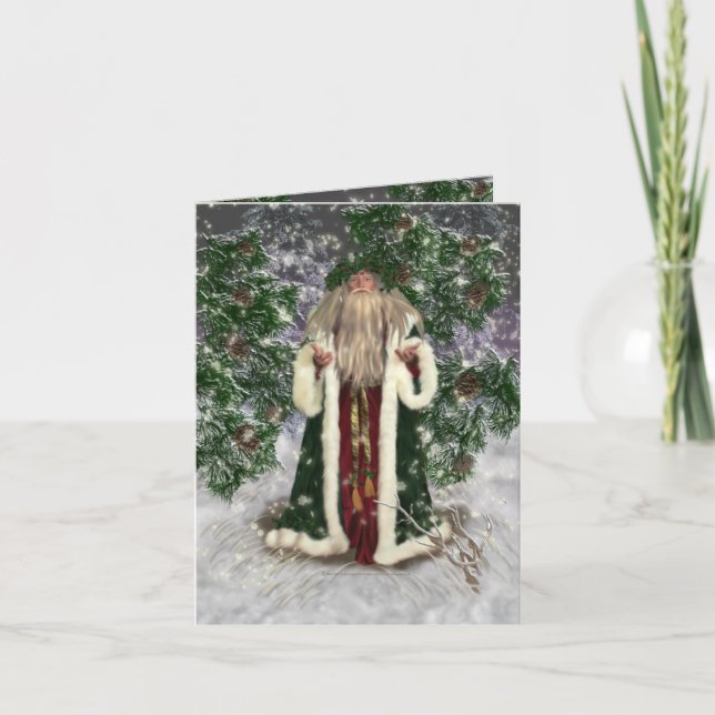 Inbjudningskort för pappa jul (Framsida)