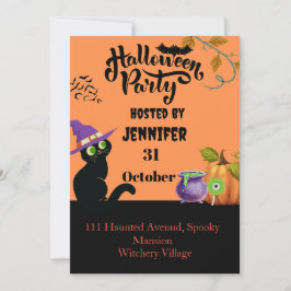 Inbjudningskort för personlig Halloween