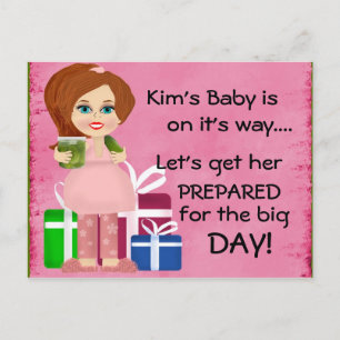 Inbjudningskort för Pickle Mamma Baby Shower