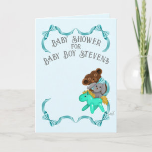 Inbjudningskort för Pojke Shower