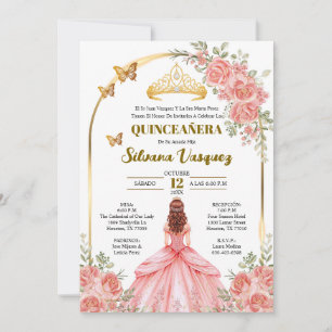 Inbjudningskort för Quinceañera