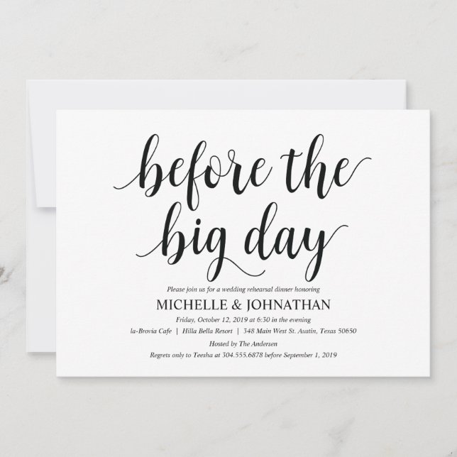 Inbjudningskort för rumslig Bröllop-inbjudan till  (Framsida)