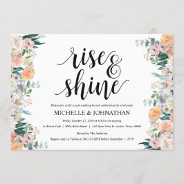 Inbjudningskort för Rustic Dusk efter Bröllop Brun