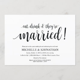 Inbjudningskort för Rustic Post Bröllop Brunch