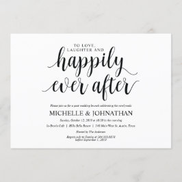 Inbjudningskort för Rustic Post Bröllop Brunch