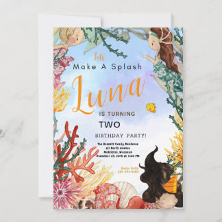 Inbjudningskort för sjö- och födelsedagsdag