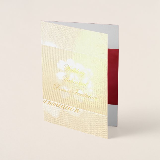 Inbjudningskort för sommarinbjudan till bröllop (Framsida)