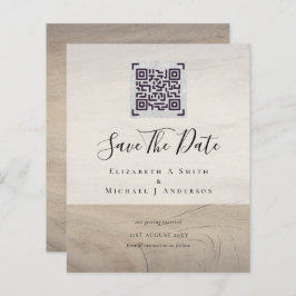 Inbjudningskort för Spara för modern QR-skanningsk