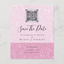 Inbjudningskort för Spara för modern QR-skanningsk Flygblad