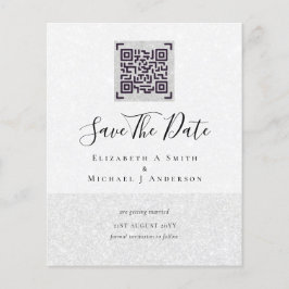 Inbjudningskort för Spara för modern QR-skanningsk Flygblad