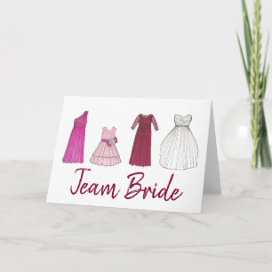 Inbjudningskort för TEAM BRIDE Bröllop Brudens sid