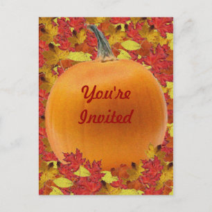 Inbjudningskort för thanksgiving