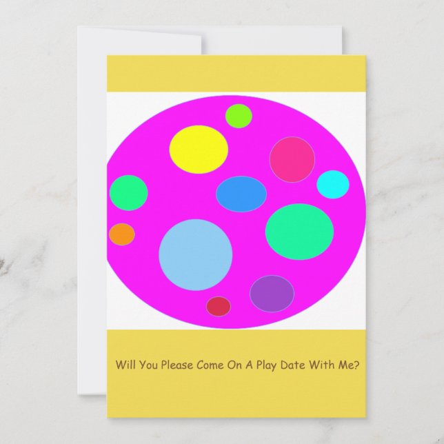 Inbjudningskort för uppspelningsdatum (Framsida)