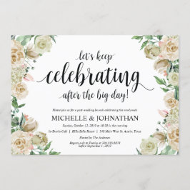 Inbjudningskort för Vår efter Bröllop neutralt eft