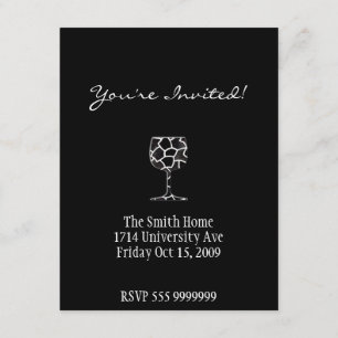 Inbjudningskort för Vin